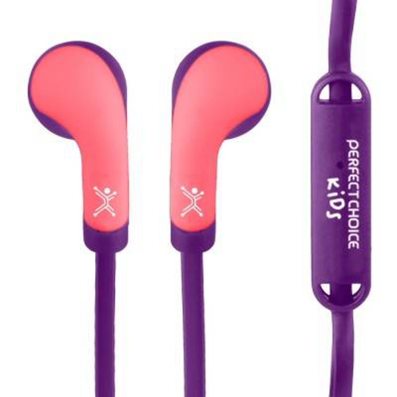 PC-116493 Audífonos Alámbricos In-Ear Cable Anti-enredos Bubble Gum ROSA | PERFECT CHOICE