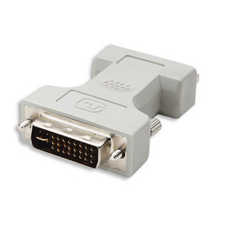 328883 Adaptador de Vídeo Digital DVI-I Macho a VGA hembra, Compatible con interfaces DVI-I y DVI-D