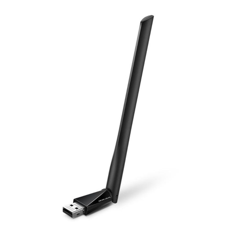 ADAP. USB DE ALTA GANANCIA INALÁMBRICO PARA AUMENTAR LA VELOCIDAD DE LA RED AC650 MERCUSYS MU6H