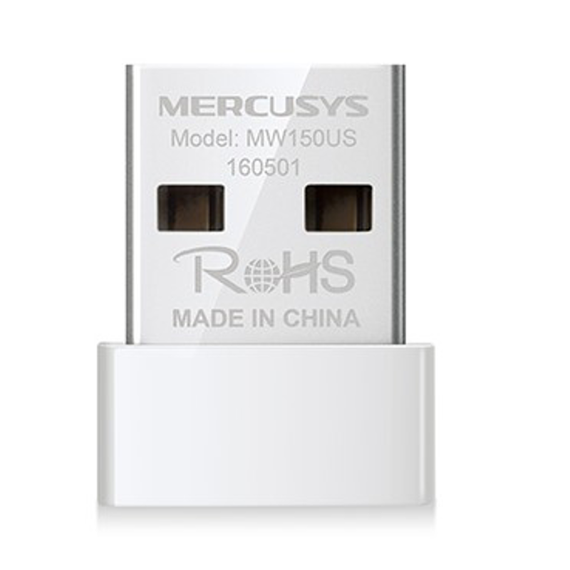 ADAP. NANO USB INALÁMBRICO N150150MBPS MERCUSYS MW150US DISEÑO COMPACTO Y SOLUCIÓN CONVENIENTE
