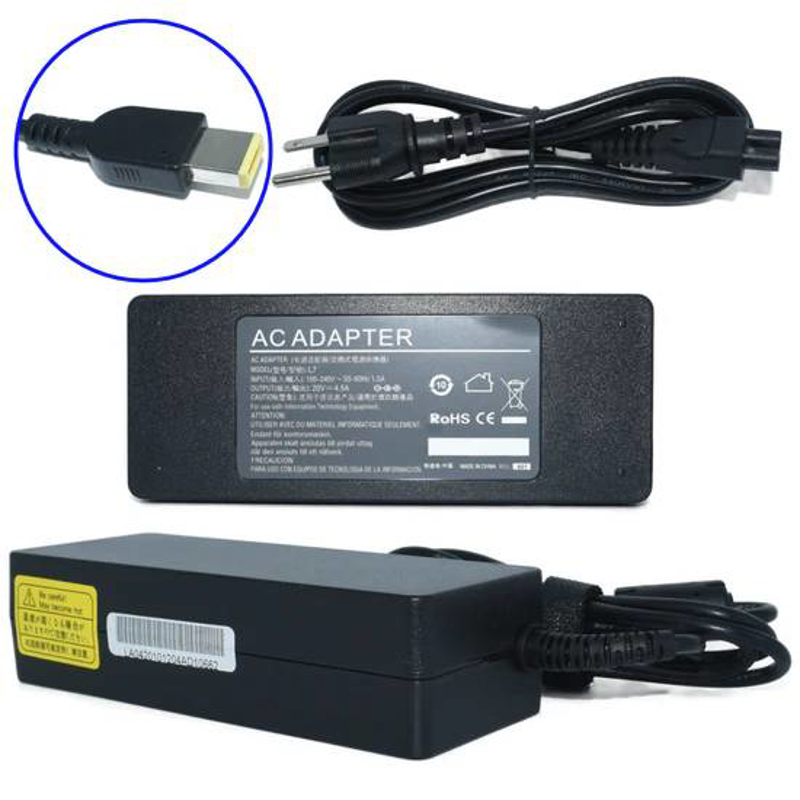 Cargador / Adaptador para Laptop AC-Lenovo-Cuadrada GENERICO de 90W 20V/4.5A