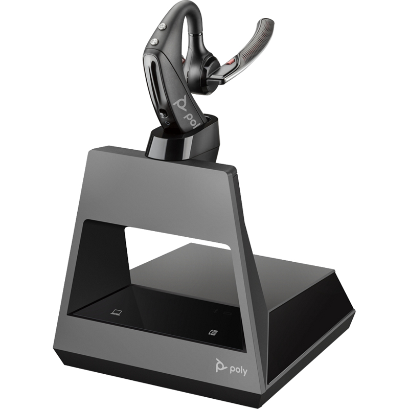 HP Poly Voyager 5200, Inalambrico para moviles y computadoras, Bluetooth, incluye base de carga