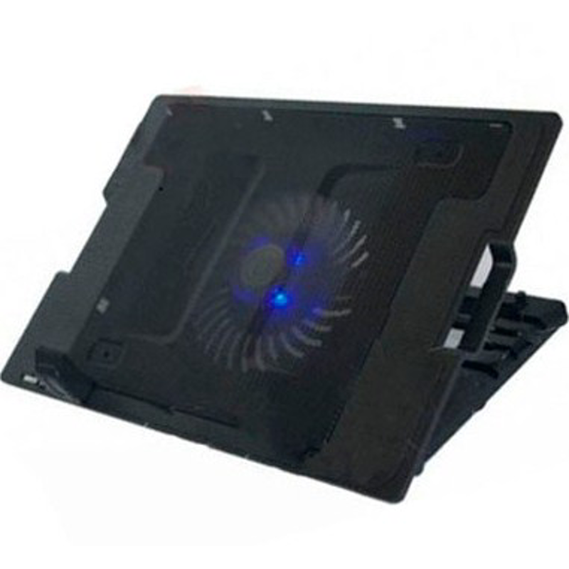 Base Enfriadora, luz led, 5 ángulos ajustables, 9 a 17 Pulgadas, Negro, BROBOTIX 917140