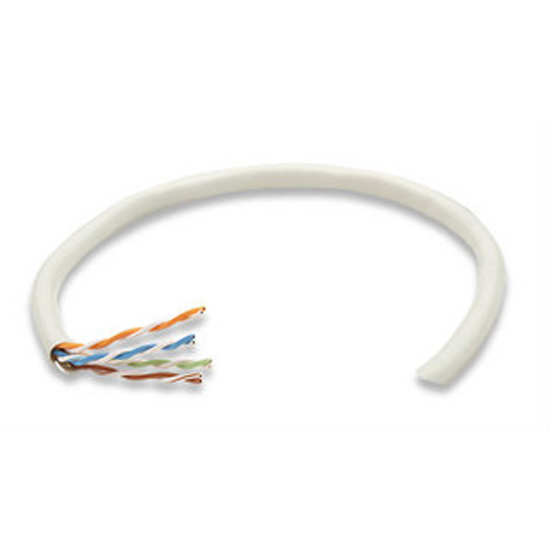 Bobina de cable de red UTP, 334136, 100% Cobre, Solida, 305m, CAT 6, Color Gris, 4 pares, 23AWG