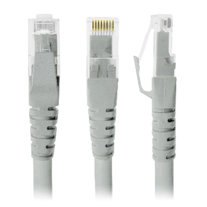 Cable de Red, Cat6, 3 Mts, RJ-45, RJ-45, 100% cobre, Macho/Macho, contactos c/baño de oro, Gris, 308217 BROBOTIX