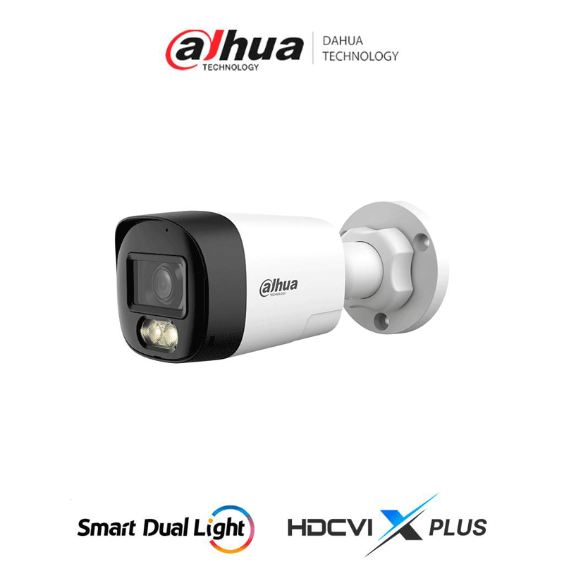 Cámara DAHUA DH-HAC-HFW1200RLN-IL-T- Cámara Bullet de 2 Megapíxeles, Audio Bidireccional, Iluminación Dual Inteligente Hasta 30m, Lente de 2.8mm Apertura d