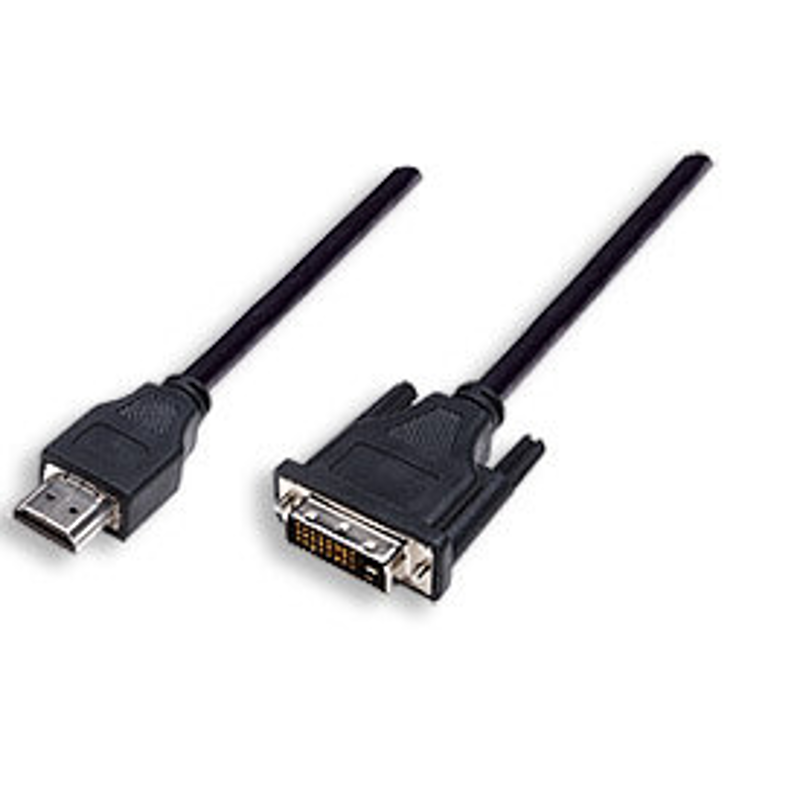 372503 Cable HDMI Macho a DVI-D 24+1 Macho, Enlace Dual, Negro, 1.8m.