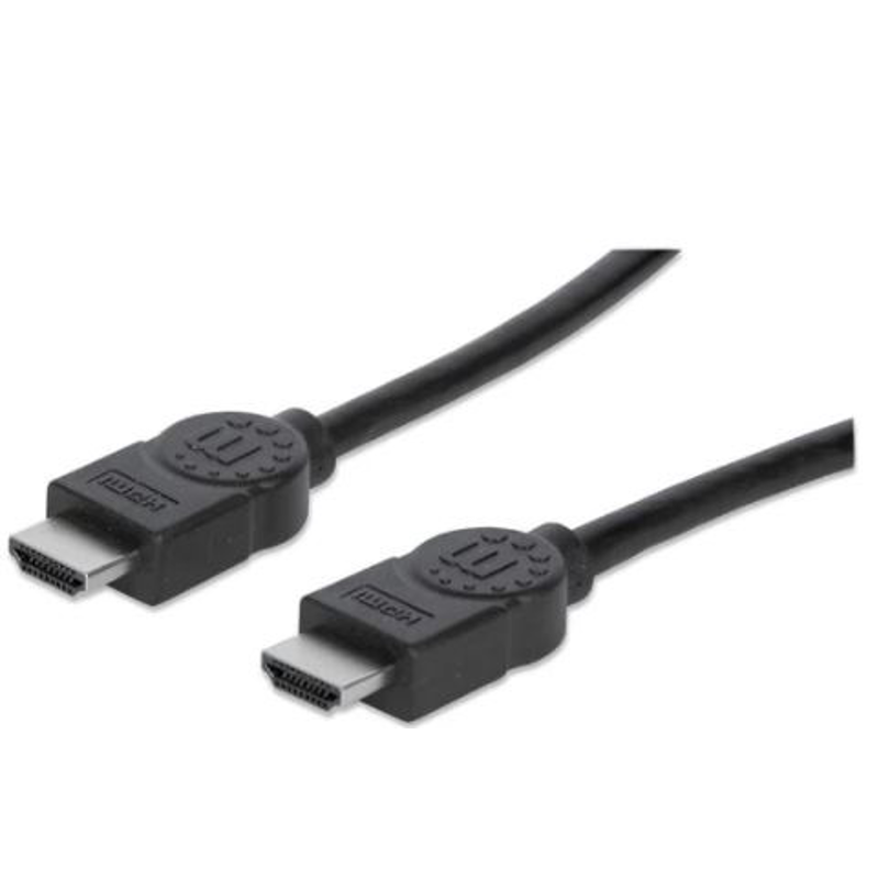 323246 Cable HDMI Macho a Macho, Blindado, Negro, 10 m; Con canal Ethernet, Canal de Audio de Retorno, Vídeo en 3D y Color Profundo.