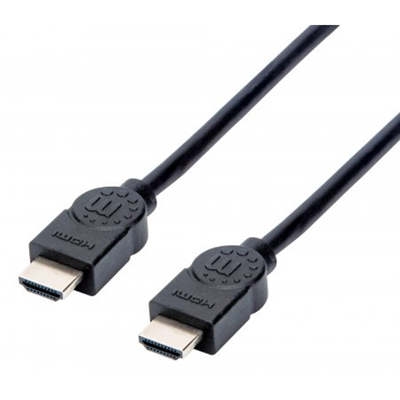 355308 Cable HDMI de Alta Velocidad, macho a macho,4K, blindado, Longitud 1.5m, Color negro