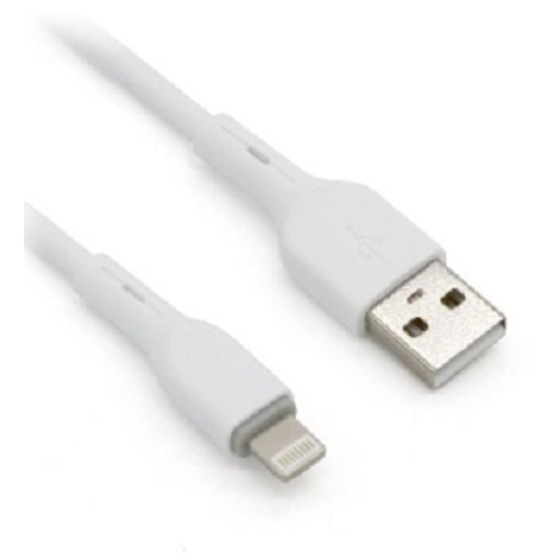 Cable Lightning BROBOTIX 963165, USB V2.0., Lightning., Blanco, 1m