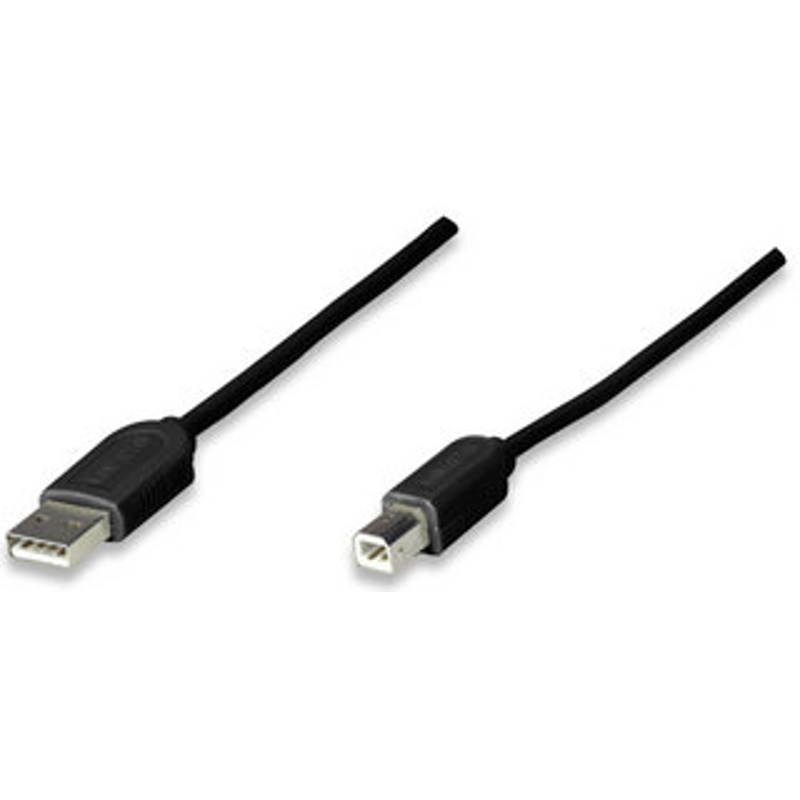 342650 Cable USB Para impresora USB-A a USB- B Macho-Macho, Negro, 1.8 m,