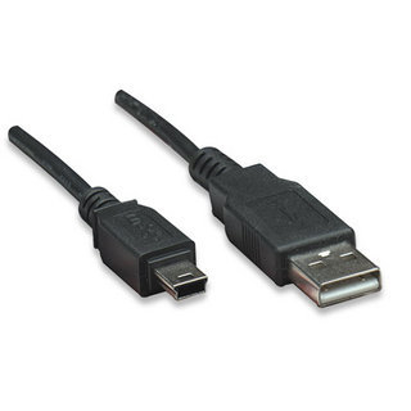 333375 Cable USB 2.0 A macho/ Mini-B macho, 480 Mbps, 1.8 m, Negro