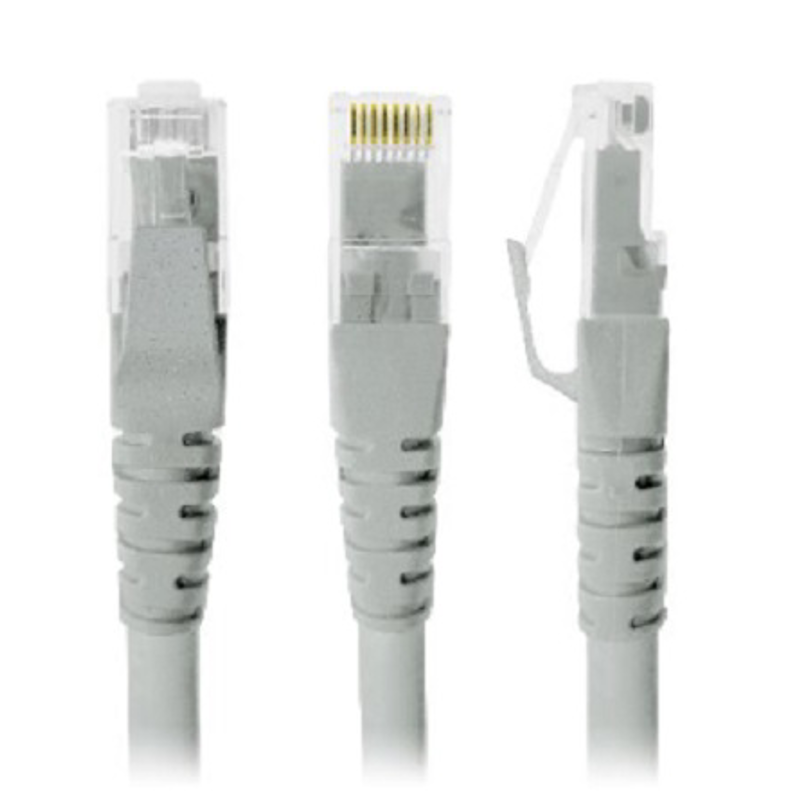 Cable de Red, Cat5e, 1 Mt, RJ-45, RJ-45, 100% cobre, Macho/Macho, contactos c/baño de oro, Gris, 497134 BROBOTIX