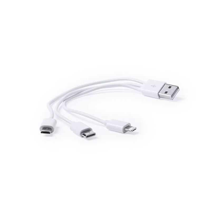 Cable 3 en 1 . 1 metro de largo . Con entrada USB A, USB C y MICRO USB DB-G-3.1
