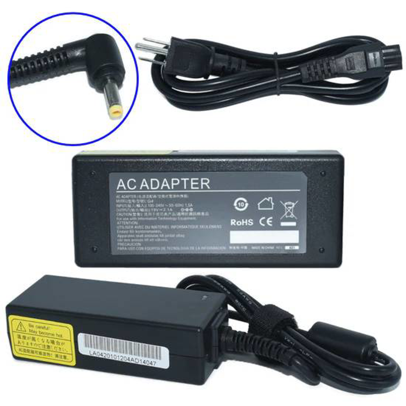Cargador / Adaptador para Laptop GENERICO AC-HP-Mini de 40W 19V-2.1A (4.0*1.7)