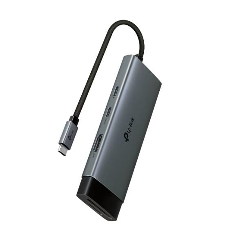 Hub USB tipo C 7 en 1 (UH7020C) Conector 1*USB tipo C, 7 puertos, Interfaz de vídeo 1*HDMI 4K a 60 Hz