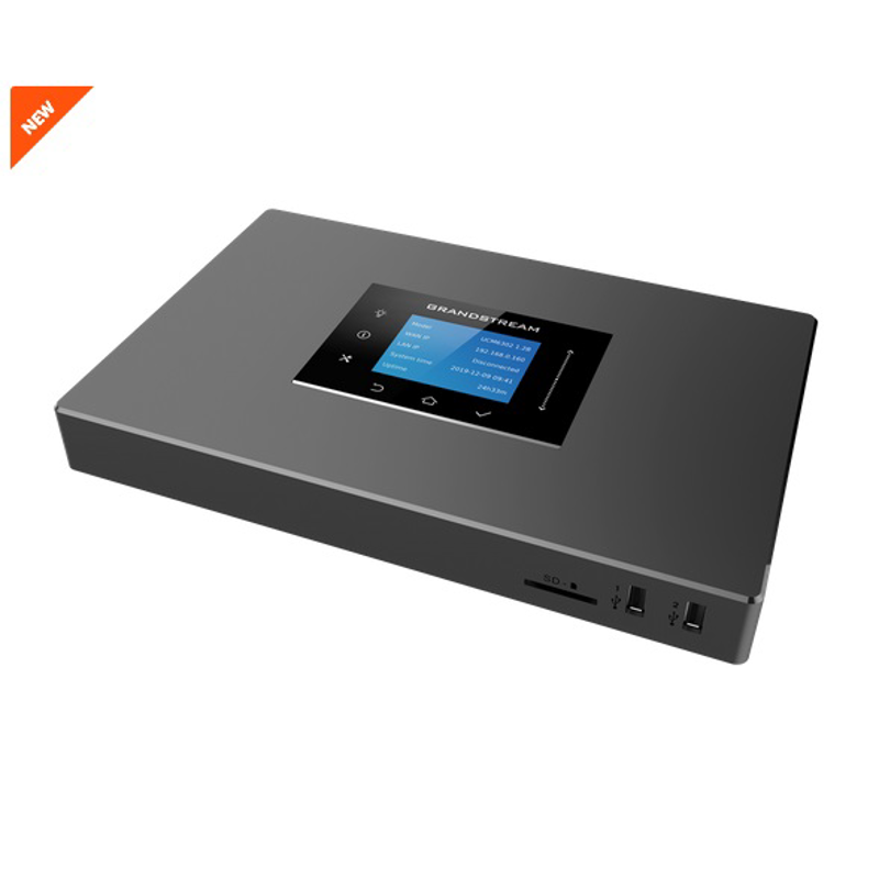 Conmutador IP para hasta 1000 usuarios y 150 llamadas simultaneas, 2 FXS, 2FXO, Plataforma de conferencias y reuniones, WAVE, GDMS