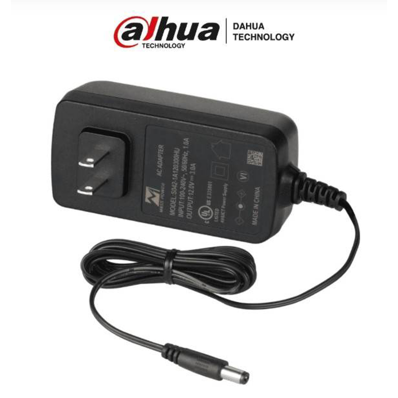 DAHUA S042-1A120300HU - Fuente de Poder de 12 Vcc 3 Amperes/ Voltaje de Entrada de 90 a 264 Vac/ Con Protección Contra Descargas/ Certificación UL