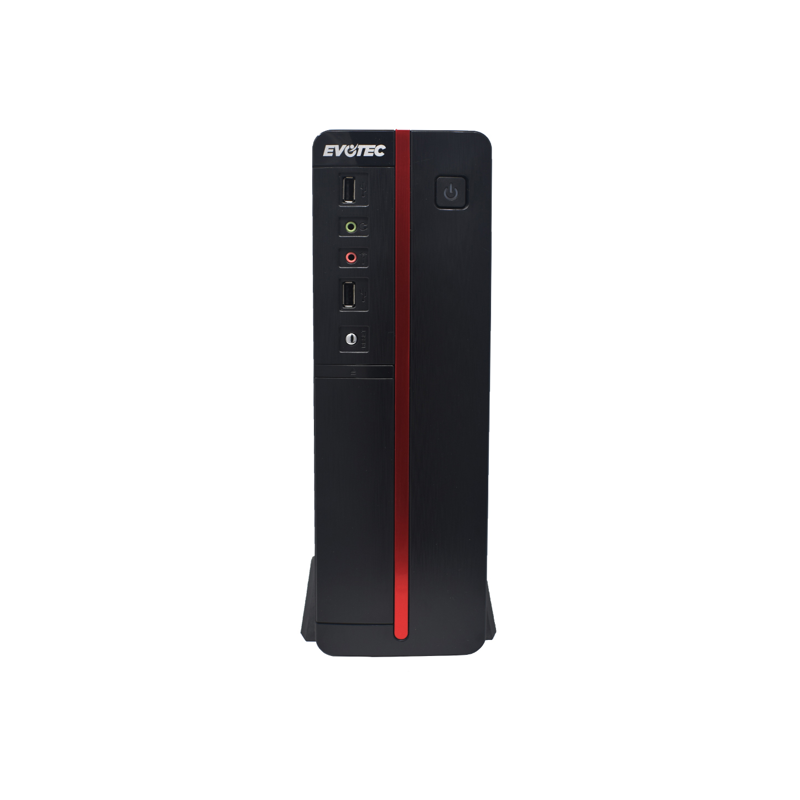 Gabinete EVOTEC Viena Slim, Gabinete, m-ATX, Negro, 600 W
