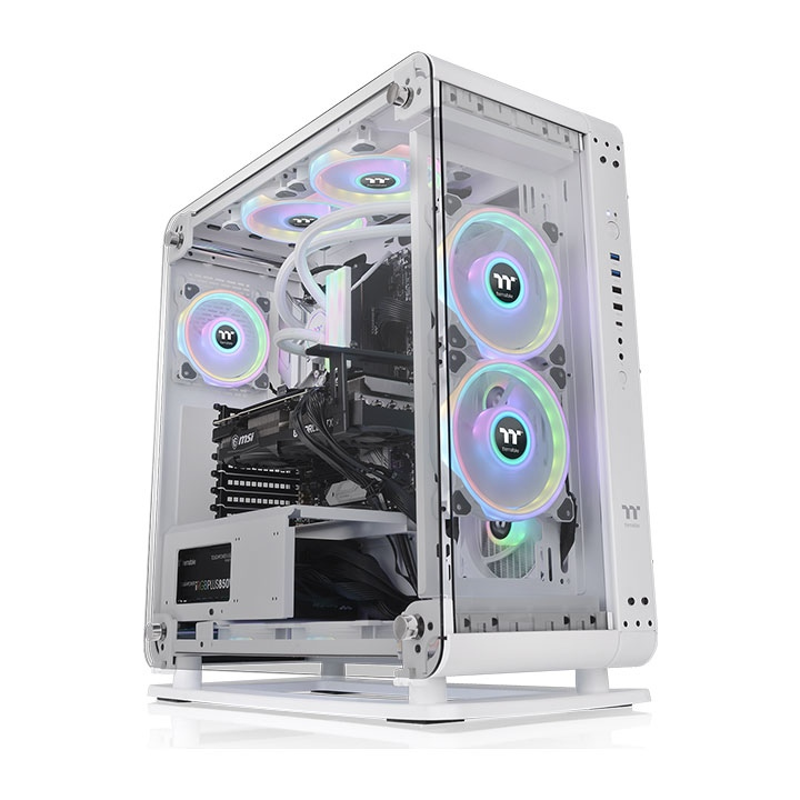 Gabinete Thermaltake Core P6 TG Snow Semi Torre, ATX/Mini-ITX/Micro-ATX, USB 2.0/3.0, sin Fuente, sin Ventiladores Instalados