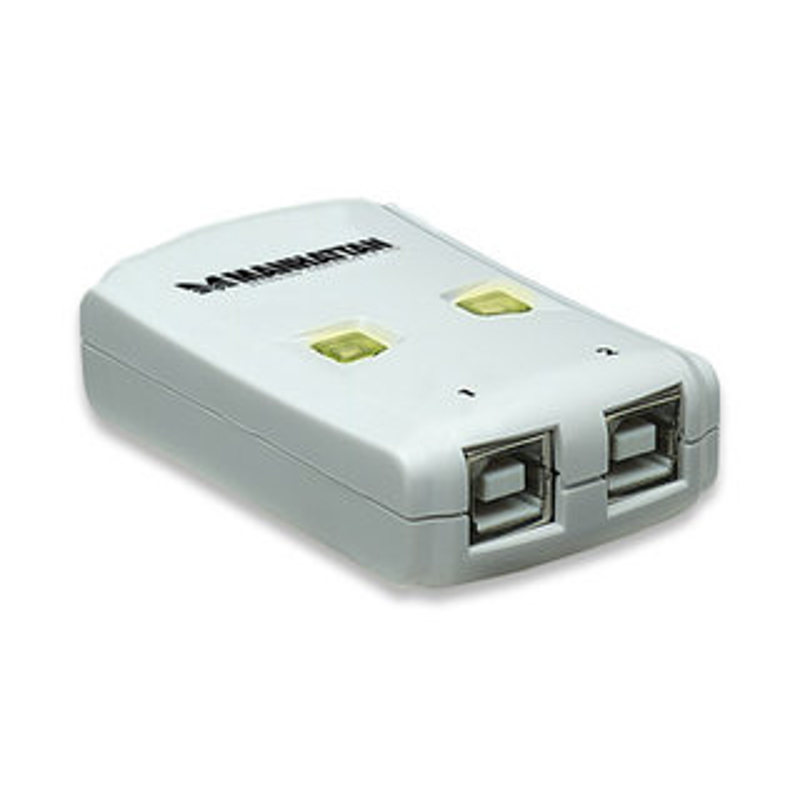 Hub USB 162005 MANHATTAN , USB 2.0, Color blanco, 2 puertos