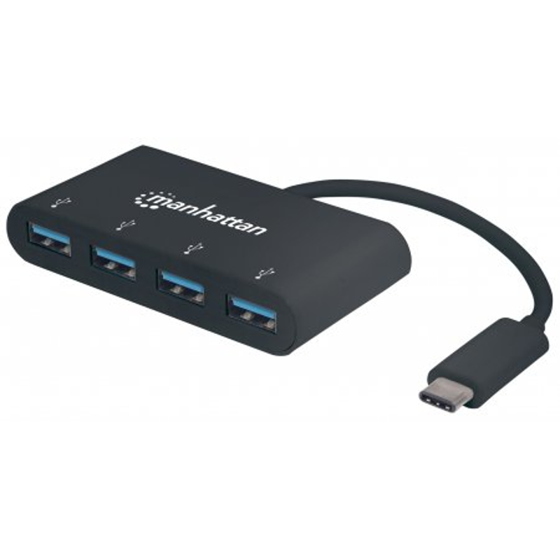 162746 Hub USB-C 3.2 Gen 1 USB-C macho a cuatro USB-A hembra, USB SuperSpeed a 5 Gbps