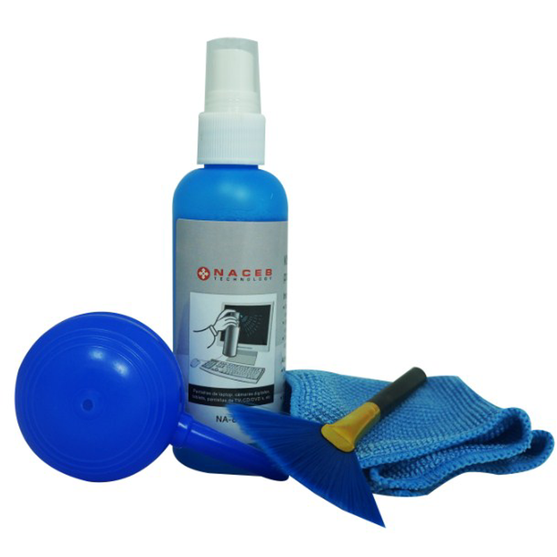 Kit de limpieza Naceb Technology NA-612, Limpiador, LCD/TFT/Plasma