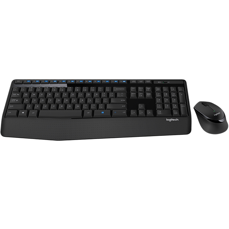 Kit de Teclado y Mouse LOGITECH MK345 , Estándar, Negro, 10 m, 1000 DPI