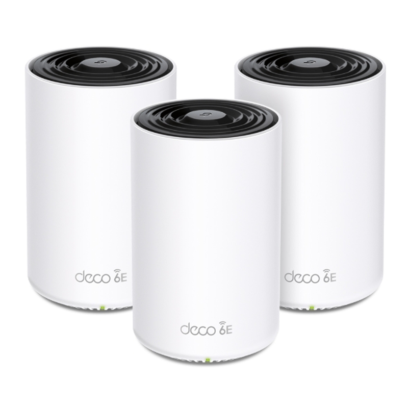 SISTEMA WIFI MESH TP-LINK DECO XE75(3-PACK) PARA CONEXIONES EN TODO EL HOGAR