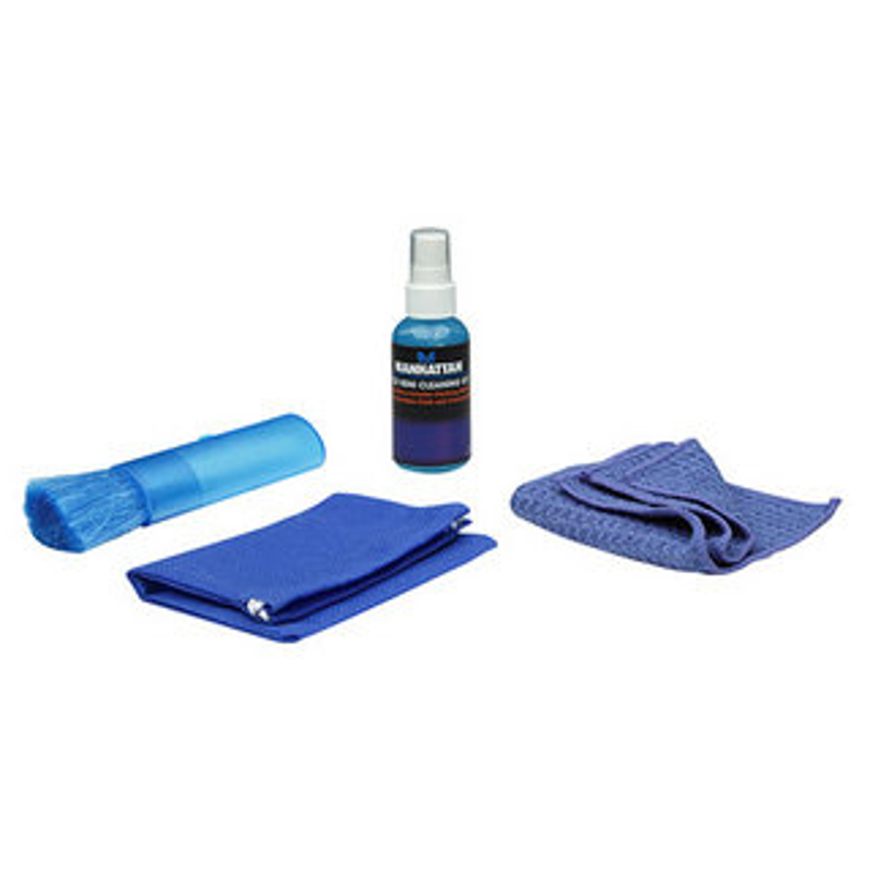 421010 Mini Equipo de Limpieza para LCD, Libre de alcohol, Inlcuye solución de limpieza, brocha y paño de microfibra.