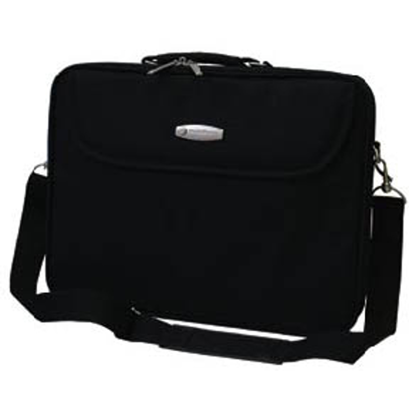 Maletín Essential TechZone, de 15.6 pulgadas con marco protector, confeccionado en nylon de alta resistencia, garantía limitada de por vida.