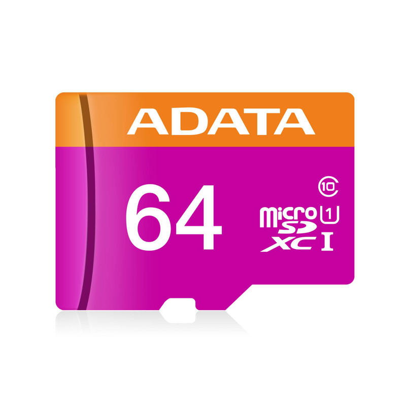 Memoria Micro SD ADATA UHS-I U1, 64 GB, 30 MB/s, 10 MB/s, Negro