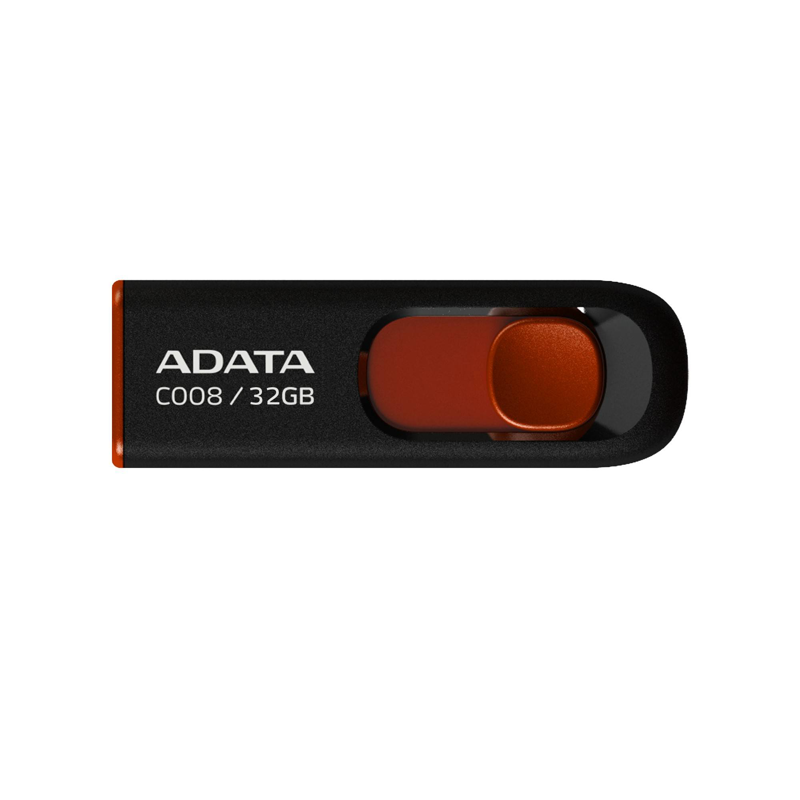 Memoria USB ADATA C008, Negro, 32 GB, USB 2.0