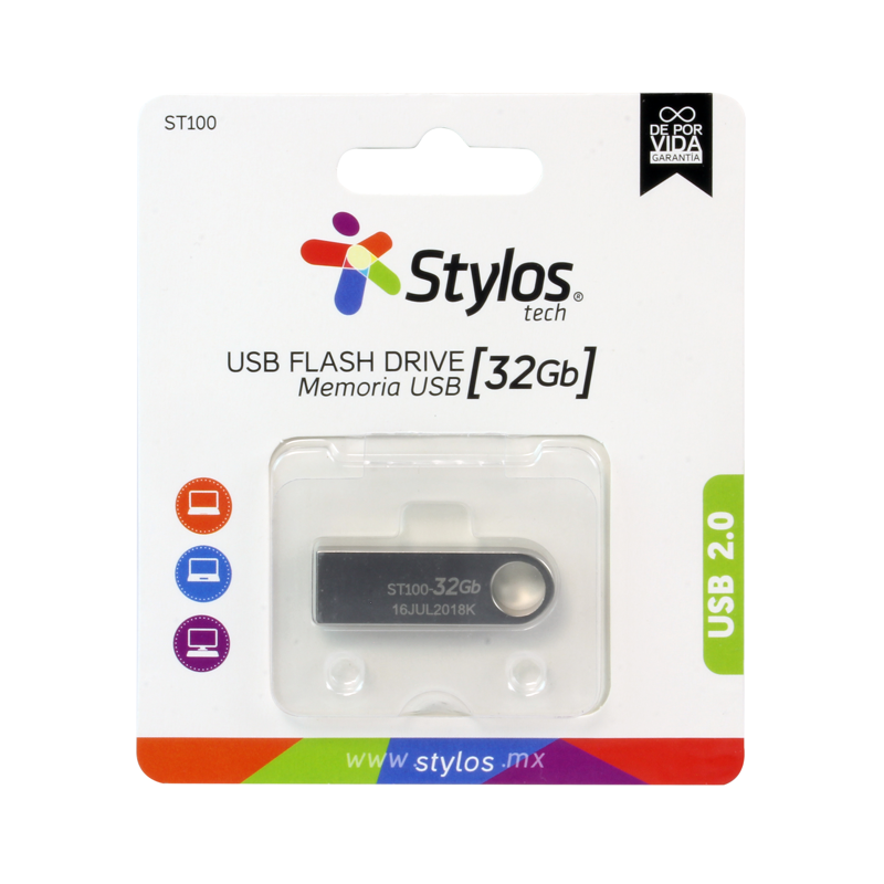 Memoria USB 32GB Stylos. STMUSB3B