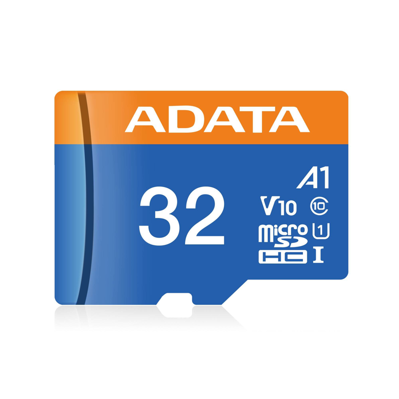 Micro SD ADATA PREMIER (A1 V10), 32 GB, 100 MB/s, 25 MB/s, Negro, Clase 10