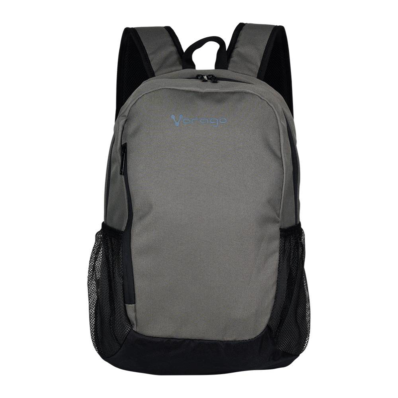 MOCHILA VORAGO BP-150 ECOLÓGICA rPET LAPTOP 15.6 pulgadas GRIS / NEGRO