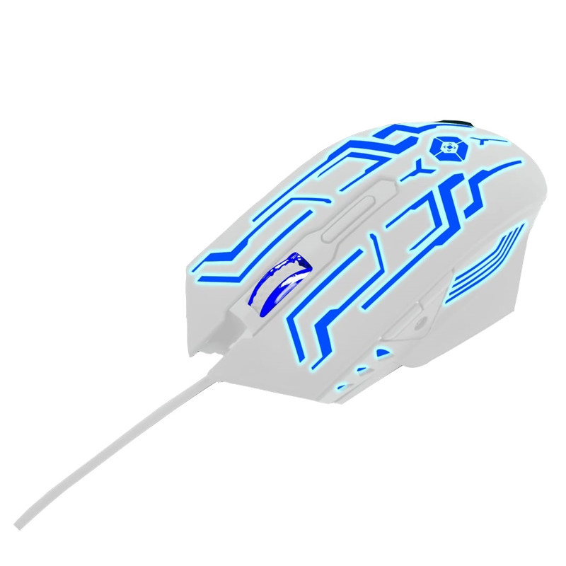Mouse Gamer Alámbrico 3600 DPI Ajustable 6 Botones Legacy Color Blanco | VORTRED