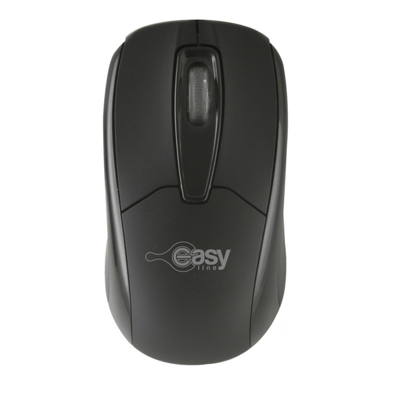 Mouse Easy Line EASY LINE, Negro, USB, 1000 DPI