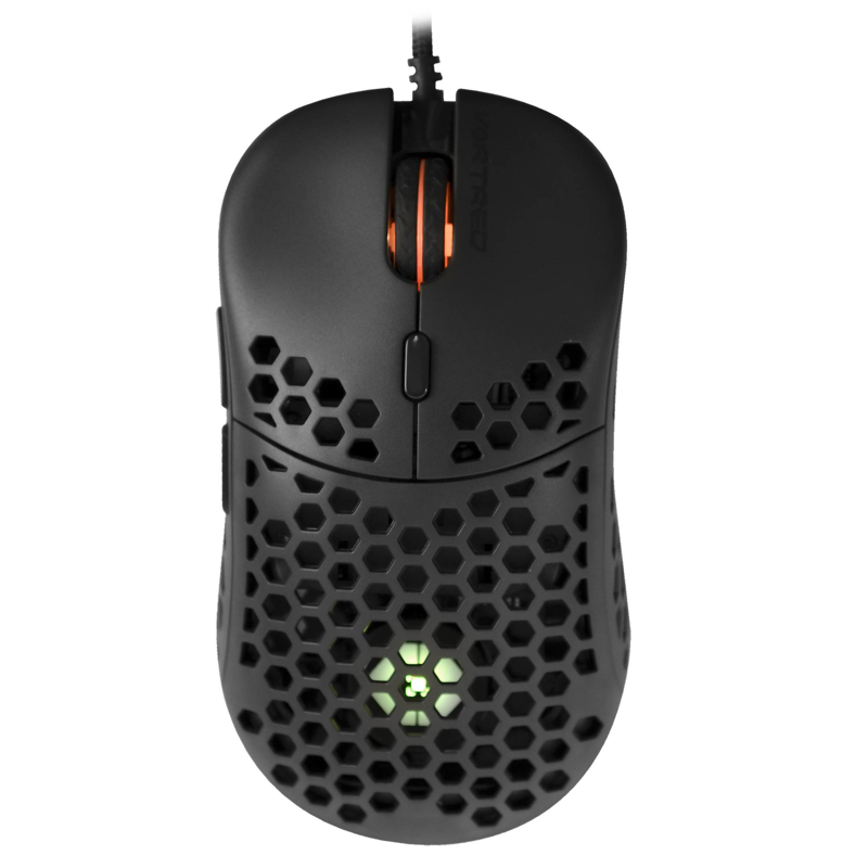 Mouse Gamer Ultraligero Anti-sudoración 12800 DPI Litebee Color Negro | VORTRED