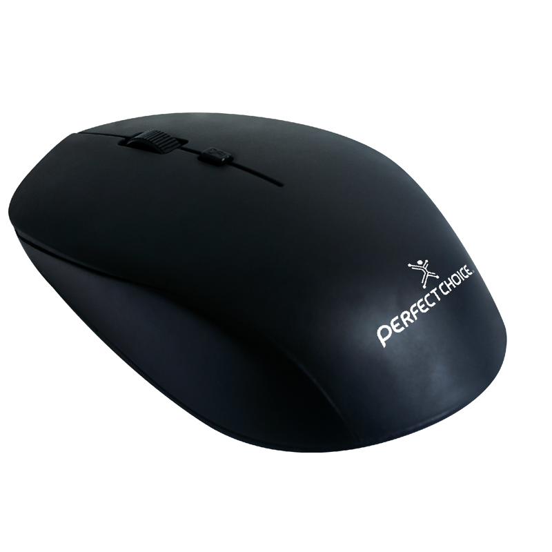 Mouse Inalámbrico con Sensor Óptico Conector USB 1600 DPI Root Pro Color Negro | PERFECT CHOICE