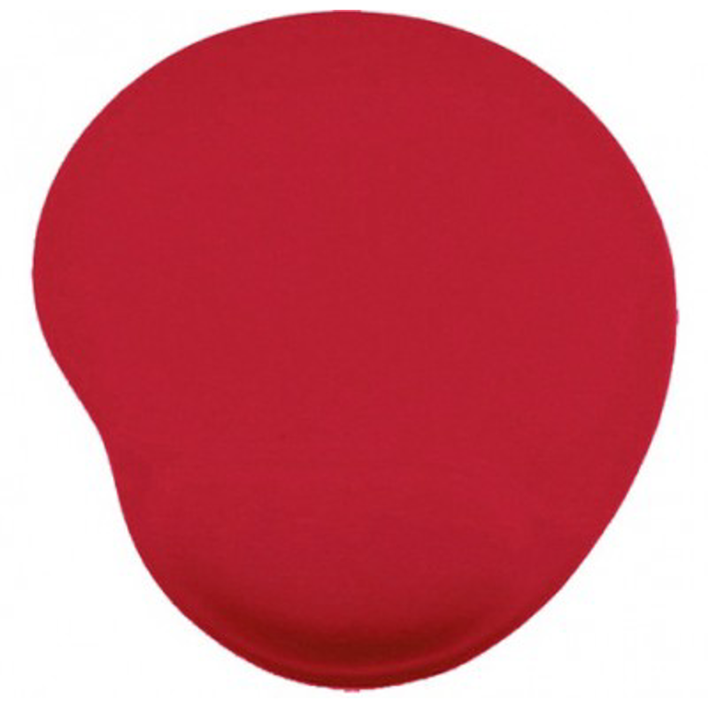 Mouse Pad, C/ Almohadilla Tipo Gel, ROJO, Antiderrapante, Monótono, 24.5*21.5*0.2 Cms, BROBOTIX 500074R