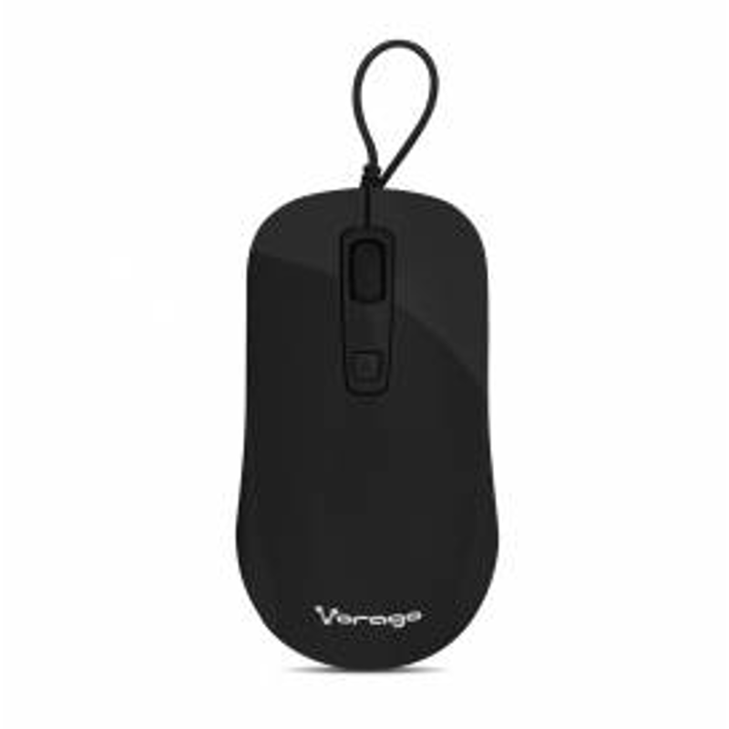 Mouse Alámbrico VORAGO MO-102-BK, Negro, 4 Botones, USB, 1,000 / 1,600 DPIs