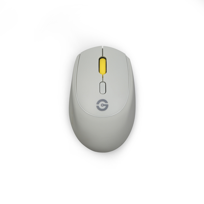 GETTTECH MOUSE INALAMBRICO GRIS, 2 BOTONES Y RUEDA DE DESPLAZAMIENTO, SENSOR FCT3065 RESOLUCION DESDE 800 HASTA 1600PPP, MOD. GAC-24407G