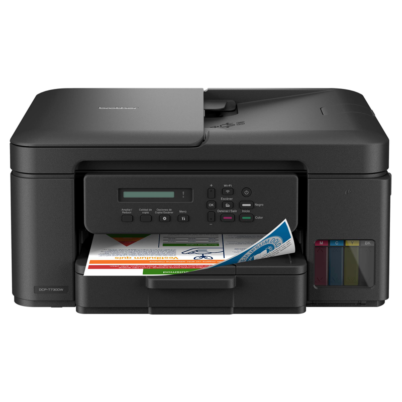 Multifuncional Tinta Continua Brother DCPT730DW, impresión dúplex, 27 ppm negro/23 ppm color, USB 2.0, Wifi 2.4/5Ghz, cama plana color tamaño carta