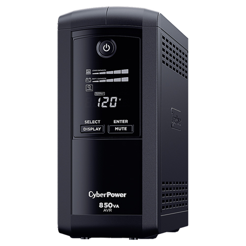 No-Break CyberPower CP850AVRLCD, 850 VA, 510 W, 8 h, Hogar y Oficina