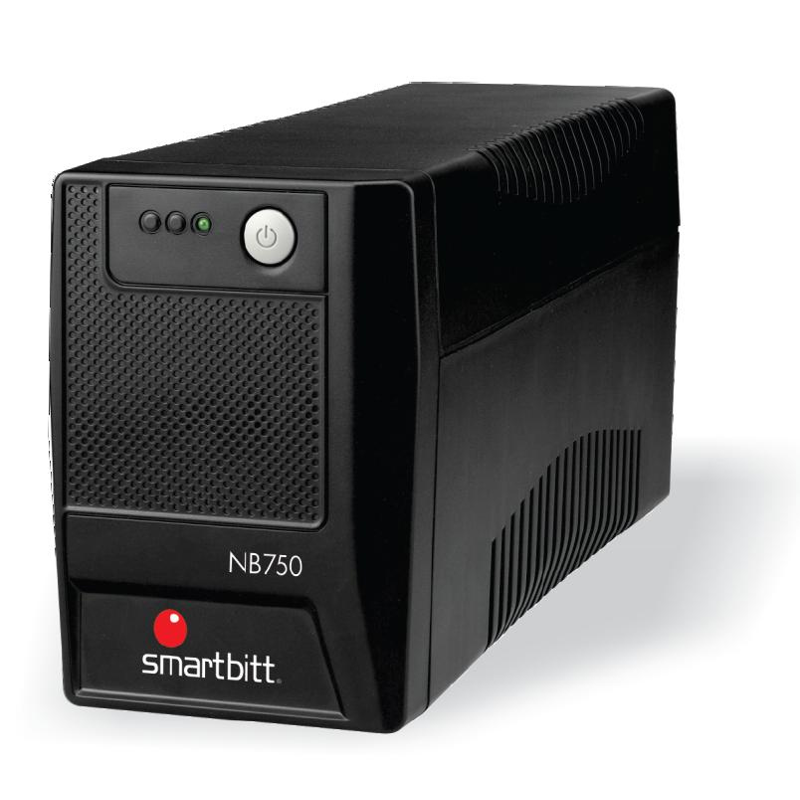 No-Break SMARTBITT SMARTBITT 750 (NB-750), 750 VA, 375 W, Negro, Hogar y Oficina