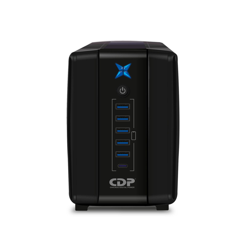 No-Break CDP R-UPR758 750VA/375W UPS Interactiva AVR 8 Salidas, 300 Julios, 120 Vac
