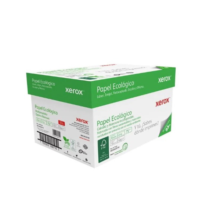 XEROX PAPEL ECOLOGICO CARTA 93% BLANCURA