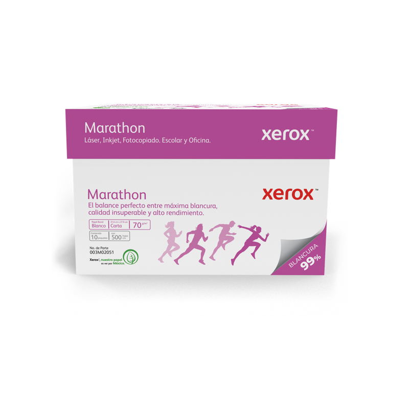 XEROX PAPEL MARATHON CARTA 99% BLANCURA