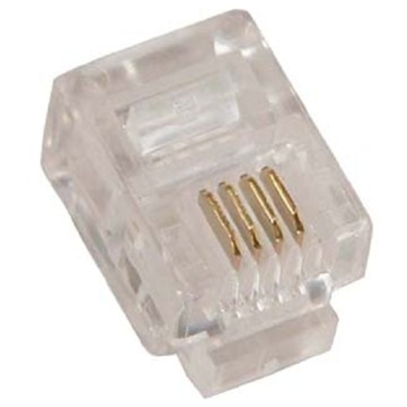 Plug RJ11 BROBOTIX 170301, RJ11, Transparente